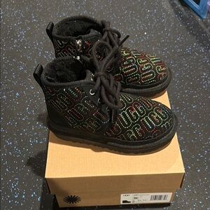 Gucci Black and Multicolor Boots